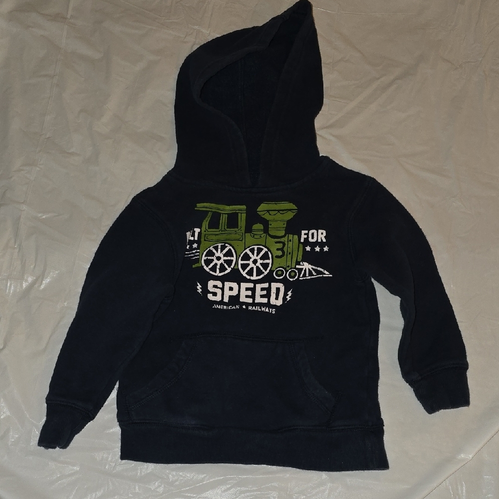 Jumping Beans Boys Train Hoodie 2T